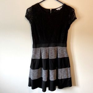 Black and grey dress